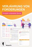 Vorschau - Arbeitsblätter - Verjährung von Forderungen - Komplett vorbereitete Stunde - Deckblatt