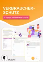 Vorschau - Arbeitsblätter - Verbraucherschutz - Komplett vorbereitete Stunde - Deckblatt