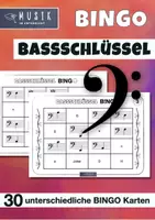 Vorschau - Spiele - MUSIK 🎵Bassschlüssel 30 BINGO Karten • Musik Sekundarstufe Musik Spiele - Deckblatt