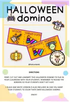 Vista previa - Juegos / Gamificación - HALLOWEEN DOMINO FREEBIE PORTADAs - página 1
