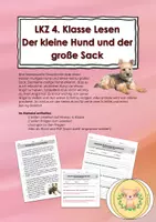 Vorschau - Klassenarbeiten - Lernzielkontrolle Lesen 4. Klasse Probe - Deckblatt
