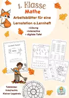 Vorschau - Unterrichtsreihen - Übungsheft Mathe 1. Klasse Herbst, Arbeitsblätter ZR 10 - Deckblatt