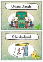 Vorschau - Präsentationen/Tafelbilder - 30 Raupen Klassendienste für die Raupenklasse - Seite 1