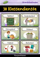 Vorschau - Präsentationen/Tafelbilder - 30 Raupen Klassendienste für die Raupenklasse - Deckblatt