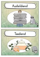 Vorschau - Präsentationen/Tafelbilder - 30 Waschbär Klassendienste für die Waschbärklasse - Seite 3