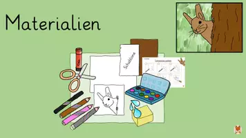 Vorschau - Mal- und Bastelvorlagen - Verstecktes Eichhörnchen - Herbst Kunst Klasse 1,2,3,4 - Seite 3