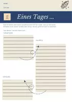 Vorschau - Arbeitsblätter - Eine Tages - Zukunftsvision - Blick in die Zukunft - Deckblatt