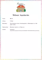 Vorschau - Anderer Materialtyp - Reflexion Impulskarten (Satzanfänge) - Fächerübergreifend - Kl. 3/4 - Seite 1
