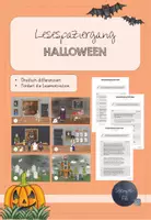Vorschau - Arbeitsblätter - Lesespaziergang Halloween (Lesemotivation) - Deckblatt
