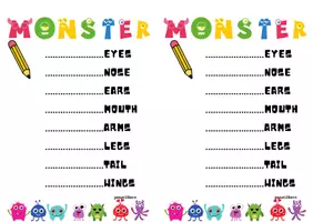 Vista previa - Unidades / Secuencias / Situaciones de Aprendizaje - Create a Monster - Parts of the body - página 1