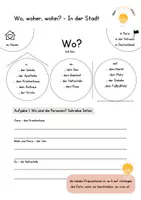 Vorschau - Arbeitsblätter - Wo, woher, wohin - lokale Präpositionen in der Stadt - Seite 3