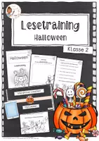 Vorschau - Arbeitsblätter - Lesetraining/Leseförderung - Halloween (Klasse 2) - Deckblatt