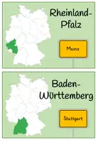 Vorschau - Stationenlernen - Bundesländer Deutschland - Tafelmaterial - Seite 3