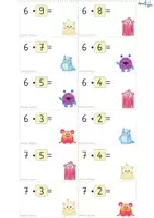 Vorschau - Aufgabenkarten - Einmaleins Karteikarten – Multiplikation & Division (Klasse 2/3) | mit Rechentipps & Selbstkontrolle - Seite 3