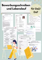 Vorschau - Arbeitsblätter - Bewerbungsschreiben und Lebenslauf (DaZ/DaF) - Deckblatt