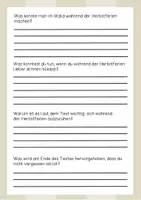 Vorschau - Arbeitsblätter - Lesetext (Lesetandem) "Herbstferien" - mit Fragen zum Text - Seite 3