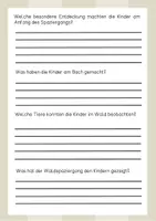 Vorschau - Arbeitsblätter - Lesetext (Lesetandem) "Ein Tag im Wald" - mit Fragen zum Text - Seite 3