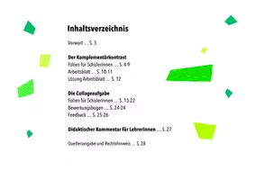 Vorschau - Unterrichtsreihen - Schnipselparade Komplementärkontrast - Seite 1