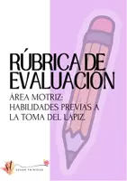 Vista previa - Refuerzo / NEE / Materiales de apoyo - Rúbrica de evaluación: Área motriz - Portada