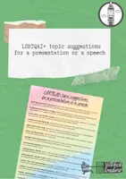 Vorschau - Präsentationen/Tafelbilder - topic suggestions presentatioin or 2-minute speech LGBTQIA+ - Deckblatt
