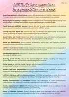 Vorschau - Präsentationen/Tafelbilder - topic suggestions presentatioin or 2-minute speech LGBTQIA+ - Seite 1