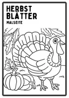 Vorschau - Arbeitsblätter - Herbst Ausmalbilder | editierbar - Deckblatt