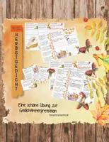 Vorschau - Stundenentwürfe - Herbstgedicht Übung zur Gedichtsinterpretation - Seite 1