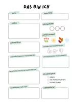 Vorschau - Arbeitsblätter - Steckbrief zum Kennenlernen neuer SchülerInnen oder Klassen - Seite 3