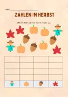 Vorschau - Mal- und Bastelvorlagen - Herbst: Aufmerksamkeit fördern | Grundschule | editierbar - Seite 2