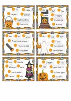 Vorschau - Unterrichtsreihen - Purzelsätze / Schüttelsätze Halloween – Satzbau üben (Klasse 1–4) - Seite 1