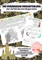 Vorschau - Arbeitsblätter - Die Fränkische Reichsteilung - ABs zur Erarbeitung und Sicherung - Deckblatt