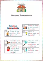 Vorschau - Merkblätter - Bildergeschichte: Merkplakat & Tafelmaterial (Aufsatz) - Deutsch - Kl. 2 - Deckblatt