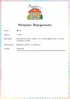 Vorschau - Merkblätter - Bildergeschichte: Merkplakat & Tafelmaterial (Aufsatz) - Deutsch - Kl. 2 - Seite 1