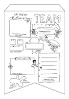 Vorschau - Spiele - Wimpel Steckbrief - Wir sind ein klasse Team- Klassengemeinschaft - kollaborativ - Schulanfang - classroom management #schulstartmitLMP2019 - Seite 1