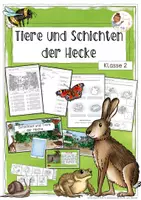 Vorschau - Unterrichtsreihen - Tiere und Schichten der Hecke (Heckentiere) - Klasse 2 - Deckblatt