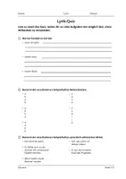 Vorschau - Arbeitsblätter - Einführung / Wiederholung "Lyrik" - Überblickswissen und Quiz - Deckblatt