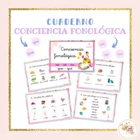 Vista previa - Hojas de trabajo - Pack de cuadernos - Conciencia fonológica - Portada