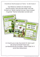 Vorschau - Stundenentwürfe - Materialpaket zum Thema "Die Hecke" - Klasse 2 - Seite 2