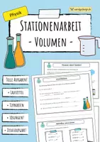 Vorschau - Arbeitsblätter - VOLUMEN - Physik - Stationenarbeit - Deckblatt