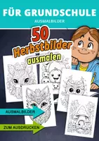 Vorschau - Mal- und Bastelvorlagen - Herbstzauber zum Ausmalen – Blätter, Tiere & Kürbisse für kreative Kinder - Deckblatt