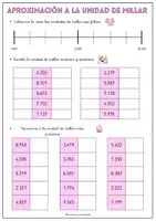 Vista previa - Hojas de trabajo - Cinco fichas de aproximación con dibujos Kawaii - página 3