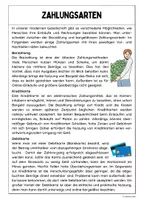 Vorschau - Arbeitsblätter - Zahlungsarten - Seite 1