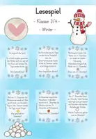 Vorschau - Spiele - Lesespiel Klasse 3/4 - Winter - Deckblatt