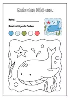 Vorschau - Arbeitsblätter - Farben benutzen| Ausmalen | Kunst Grundschule - Seite 3