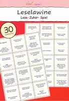 Vorschau - Arbeitsblätter - Leselawine, das Lese- und Zuhörspiel - Deckblatt