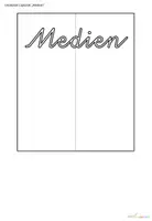 Vorschau - Arbeitsblätter - Mein Medien- Lapbook, 15 verschiedene Lapbook Teile - Seite 1
