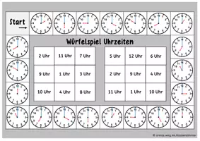Vorschau - Spiele - Würfelspiel zu den Uhrzeiten volle Stunde - Seite 3