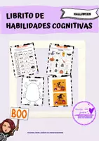 Vista previa - Juegos / Gamificación - Librito de habilidades cognitivas. Halloween - Portada