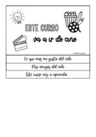 Vista previa - Manualidades / Dibujos para colorear - Pack 5 - Este curso va a ir de cine - página 3