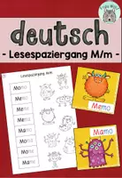 Vorschau - Arbeitsblätter - Lesespaziergang M/m (passend zu TINTO) - Deckblatt